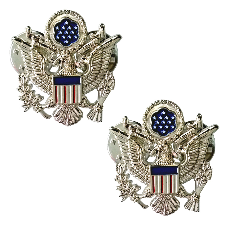 军迷美国美式军官军衔金属徽章资质勋章胸章胸徽胸标胸牌帽徽肩章