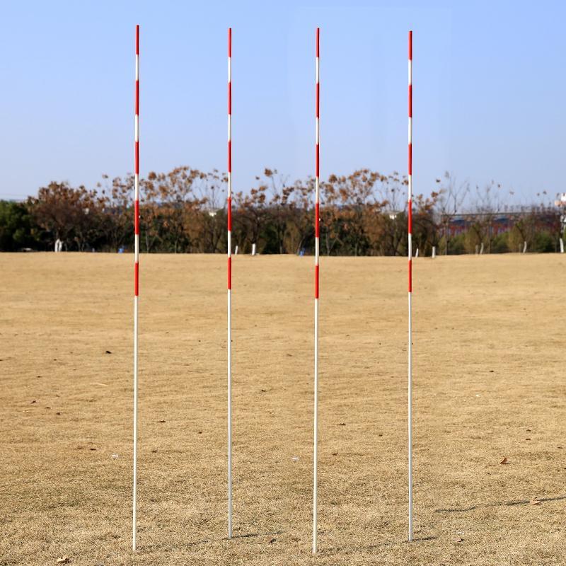 乃力排球标志杆 比赛气排球网纤维杆 排球测量标志杆标准1.8