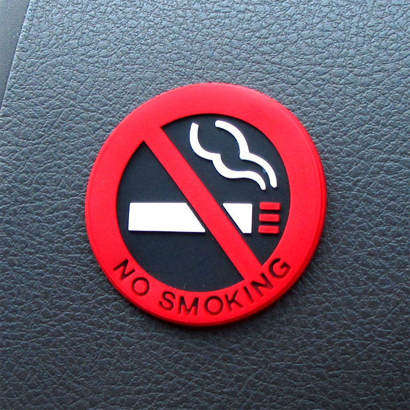 汽车禁烟贴 车内禁烟提示 NO SMOKING标志贴 车用禁止吸烟贴特价