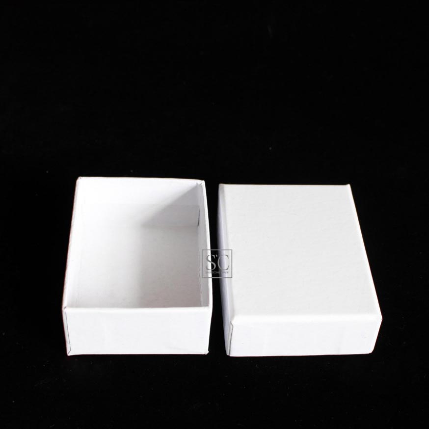现货 白色批发天地盖礼品盒包装盒 饰品盒子无海绵 8.5*6.5*3.2cm