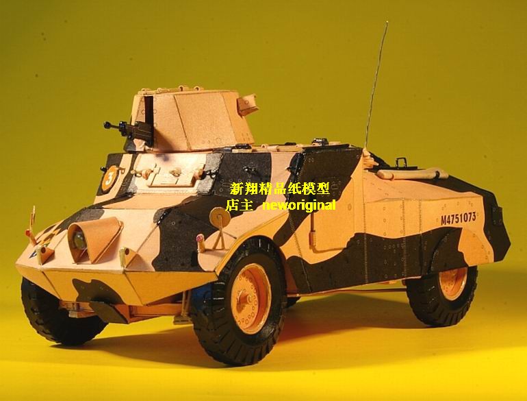 二战英国莫里斯 轻型侦察车装甲车模型
