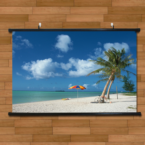 夏威夷风情阳光沙滩碧海蓝天唯美海报挂画有框画世界风景装饰画