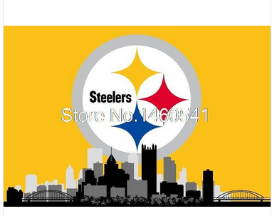 外贸橄榄队刚人户外城市旗帜NFL Pittsburgh Steelers Flag