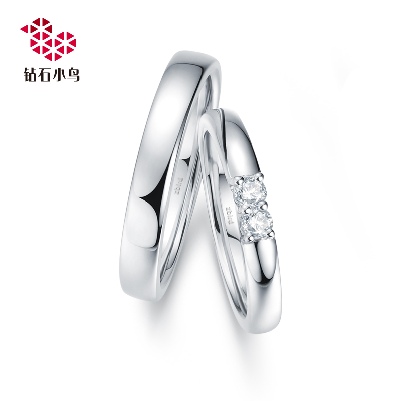 18K金钻石戒指-伴侣-对戒情侣戒指结婚订婚-RAZ32-RAB32