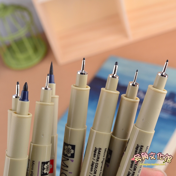 日本樱花针管笔 漫画设计草图笔 绘图笔 防水勾线笔 一次性绘图笔