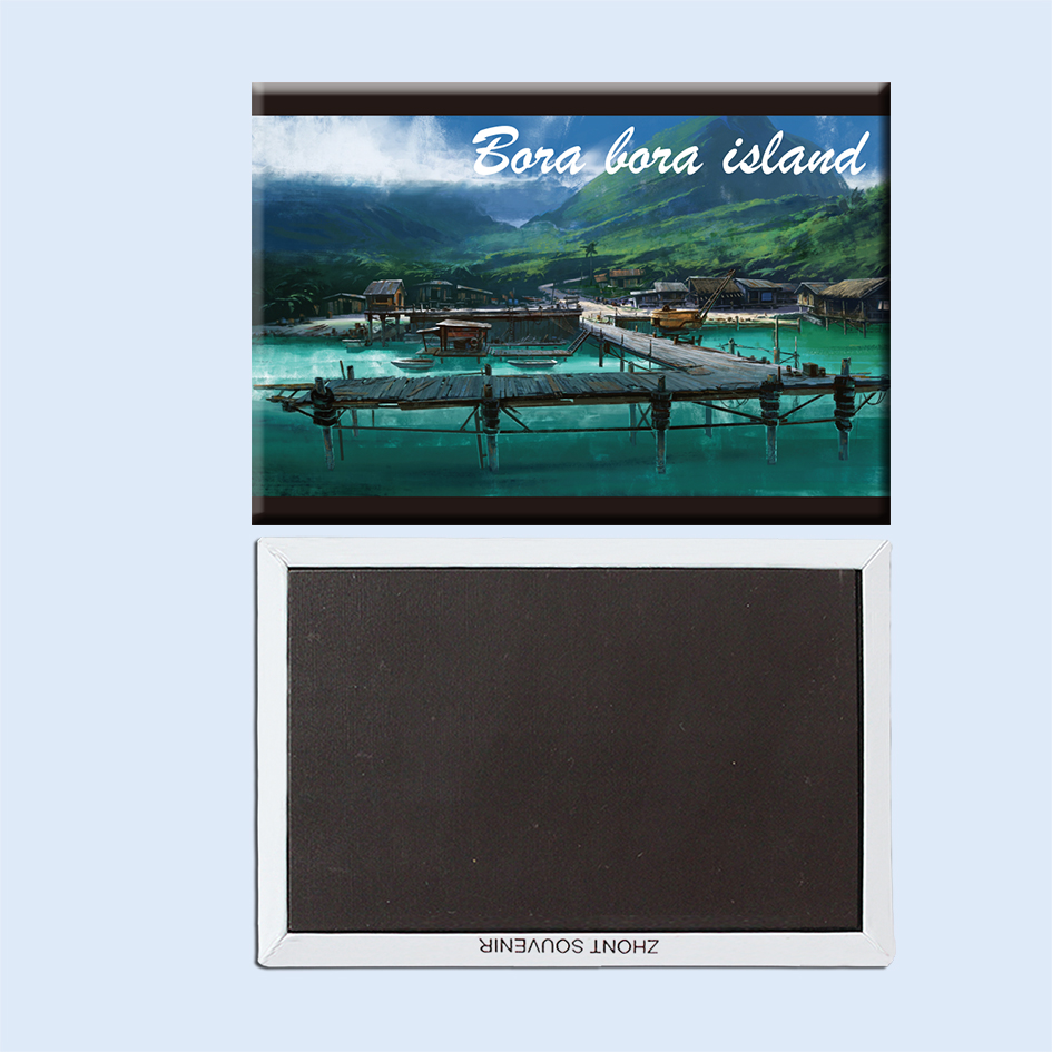 大溪地 波拉波拉岛 法属波利尼西亚美景 磁性冰箱贴 小礼品22768