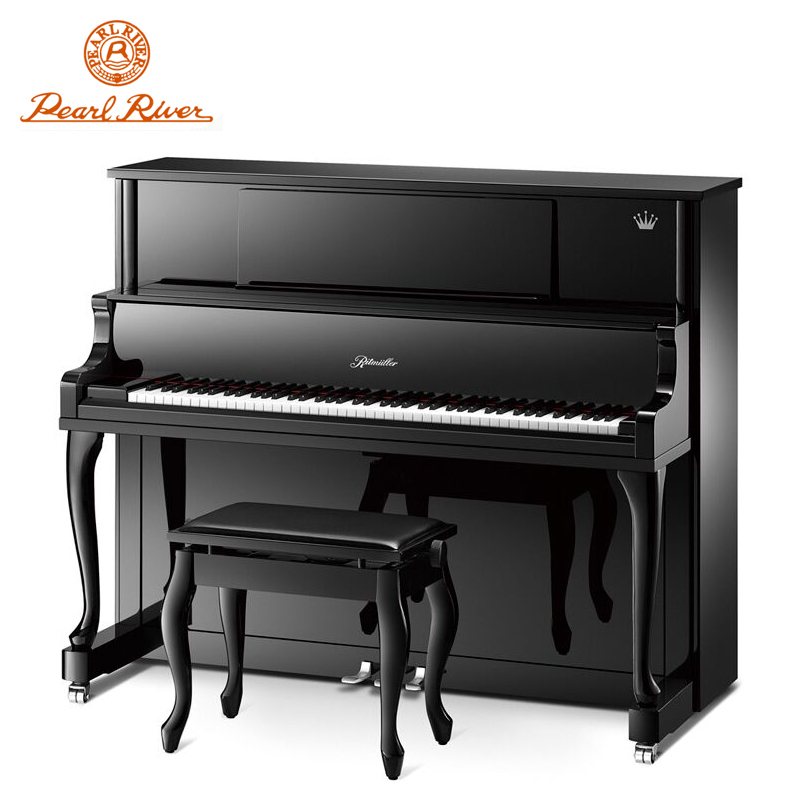 珠江钢琴里特米勒皇冠系列128高度全新立式钢琴实体店包邮LS-6
