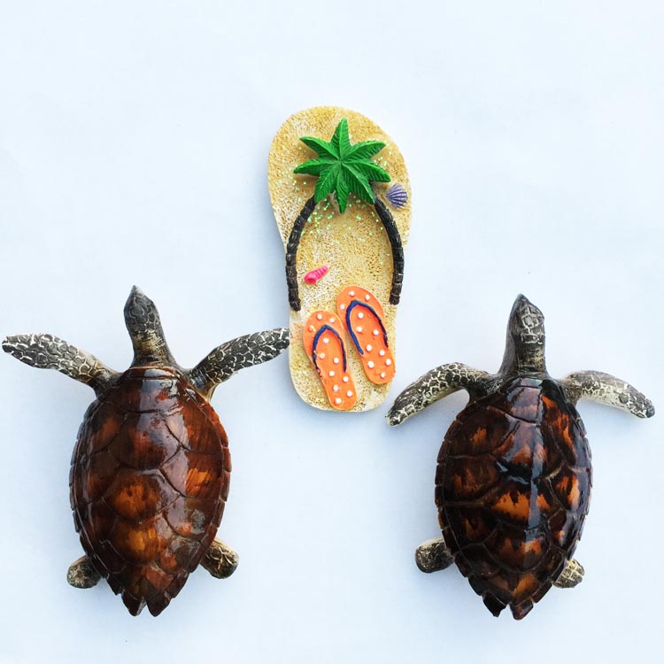 马尔代夫巴厘岛长滩岛塞班岛帕劳海洋风海龟旅游纪念品磁贴冰箱贴