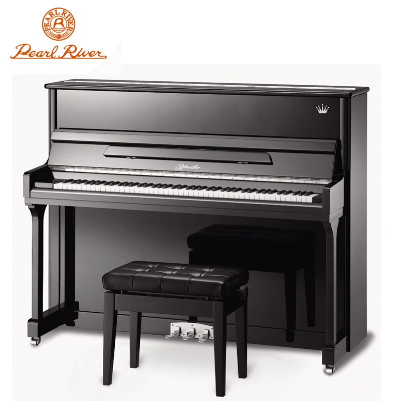 珠江钢琴里特米勒皇冠系列国产121CM全新立式钢琴实体店包邮LS-3