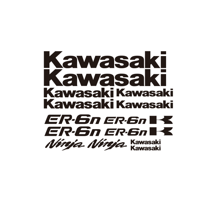 KAWASAKI 川崎 ER6N ER-6N 大号改装 全车装饰贴花 拉花 PVC贴纸