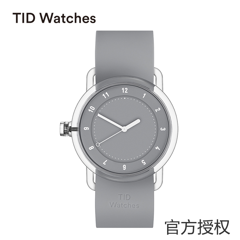 瑞典品牌TID Watches No.3 极简时尚男女石英手表38mm 高级灰