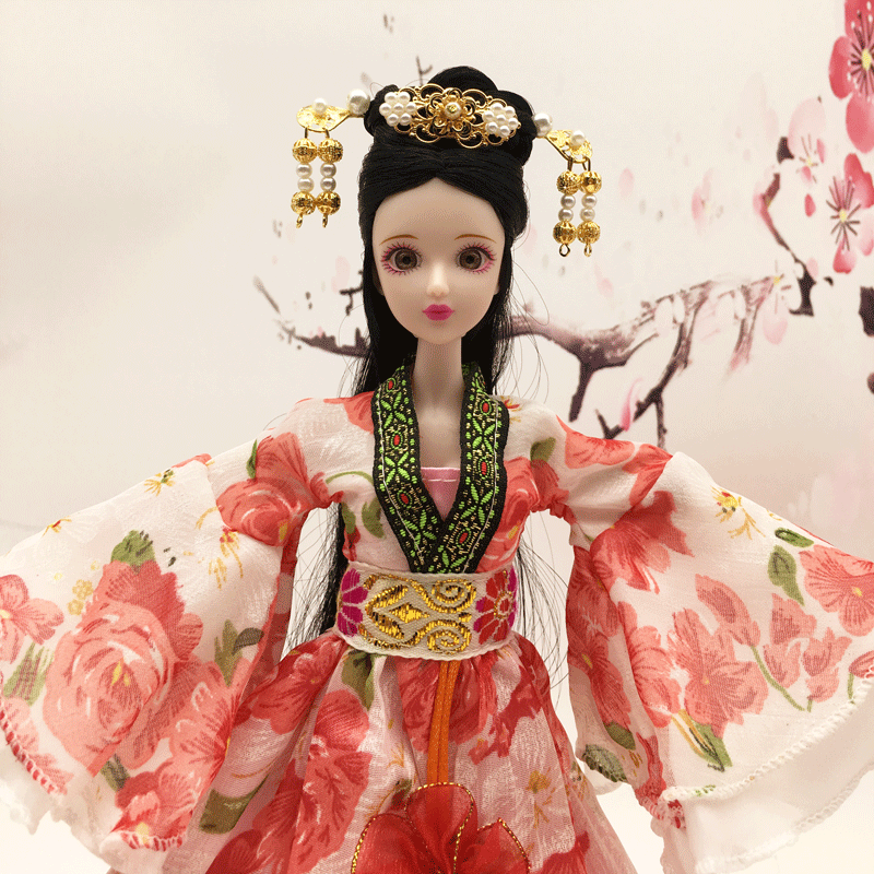 古装芭芘娃娃衣服女孩公主玩具服装心怡可儿古代汉服纱裙换装衣服
