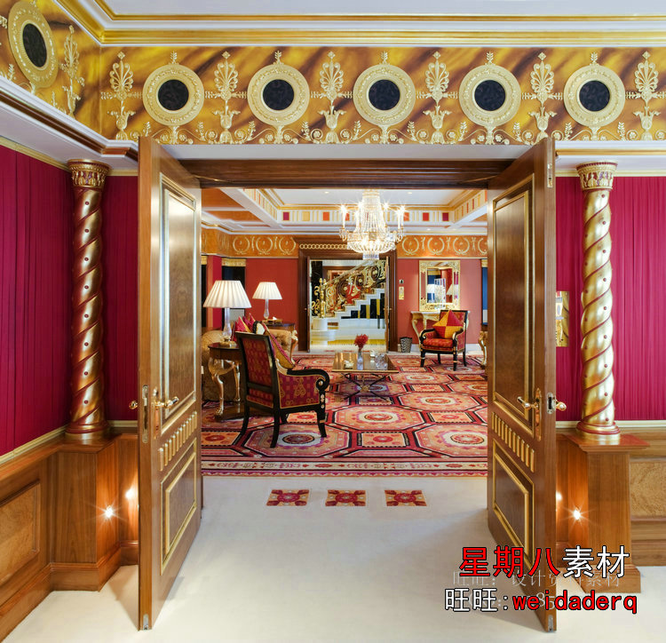 迪拜帆船7星级酒店官方高清摄影欧式奢华酒店高清大图室内设计