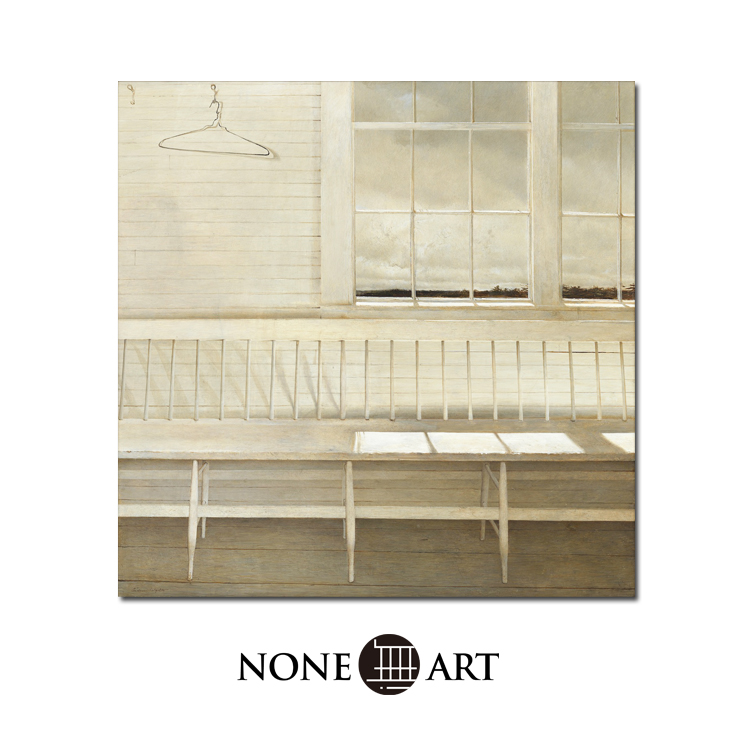 安德鲁怀斯油画电表箱遮盖画玄关现代小众复古美式北欧装饰画
