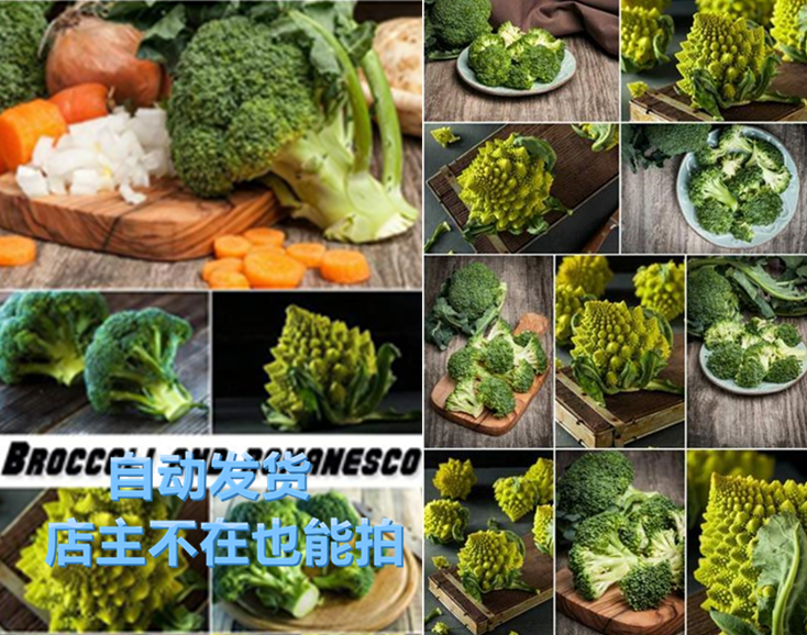 高清新鲜蔬菜西蓝花椰菜卷心菜胡萝卜摄影相片 JPG平面设计素材