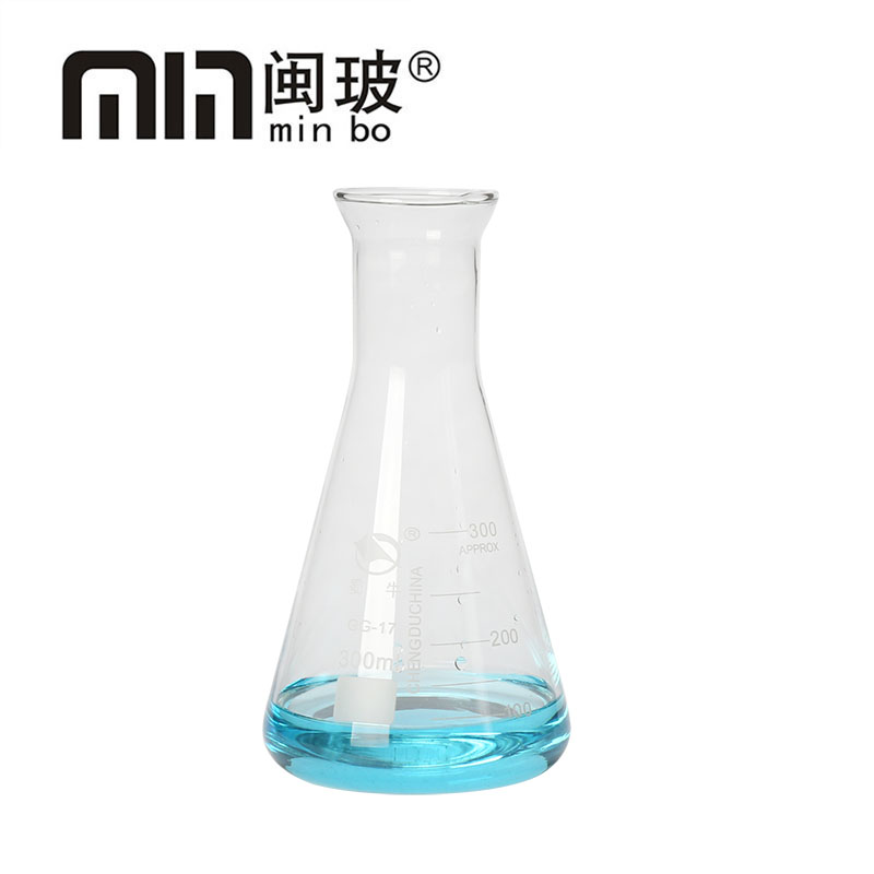 蜀牛广口三角烧瓶喇叭口50-2000ml锥形瓶透明锥形玻璃瓶反应容器