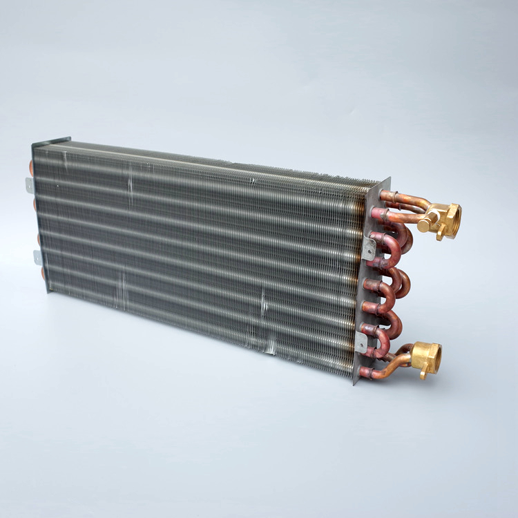 风机盘管散热器水空调表冷器中央空调铜管换热芯铝箔翅片冷凝器