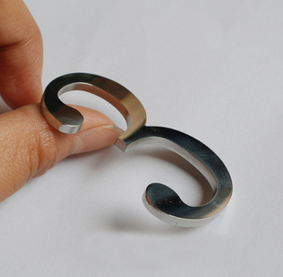 3mm不锈钢字实心字电镀仿古拉丝钛金镜面5mm铁板数字激光雕刻定做