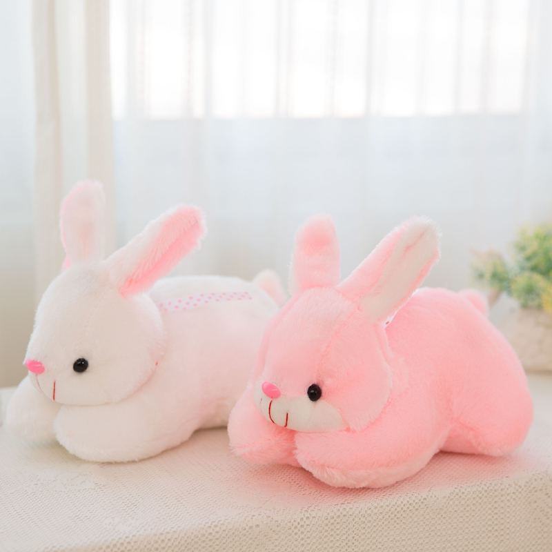 玉兔公仔趴趴兔车载布娃娃可爱小白兔子毛绒玩具儿童抱枕玩偶礼物
