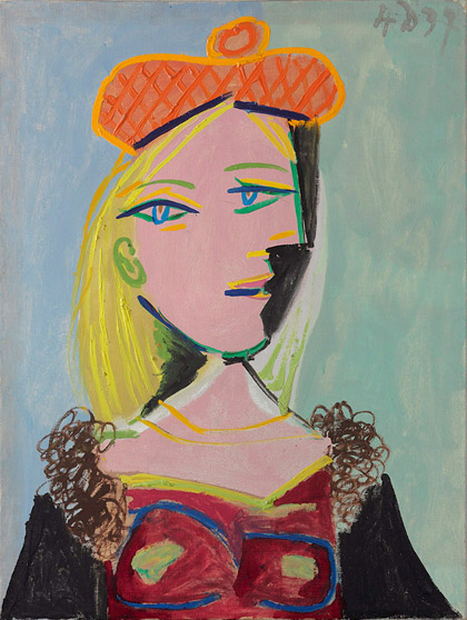 立体抽象手工家居装饰画毕加索Picasso油画玛丽泰蕾兹名画复制品