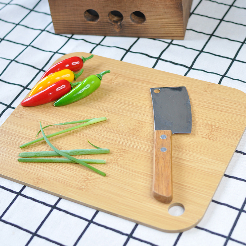 食玩竹子小菜板菜刀厨房小刀具套装 多功能小巧可爱