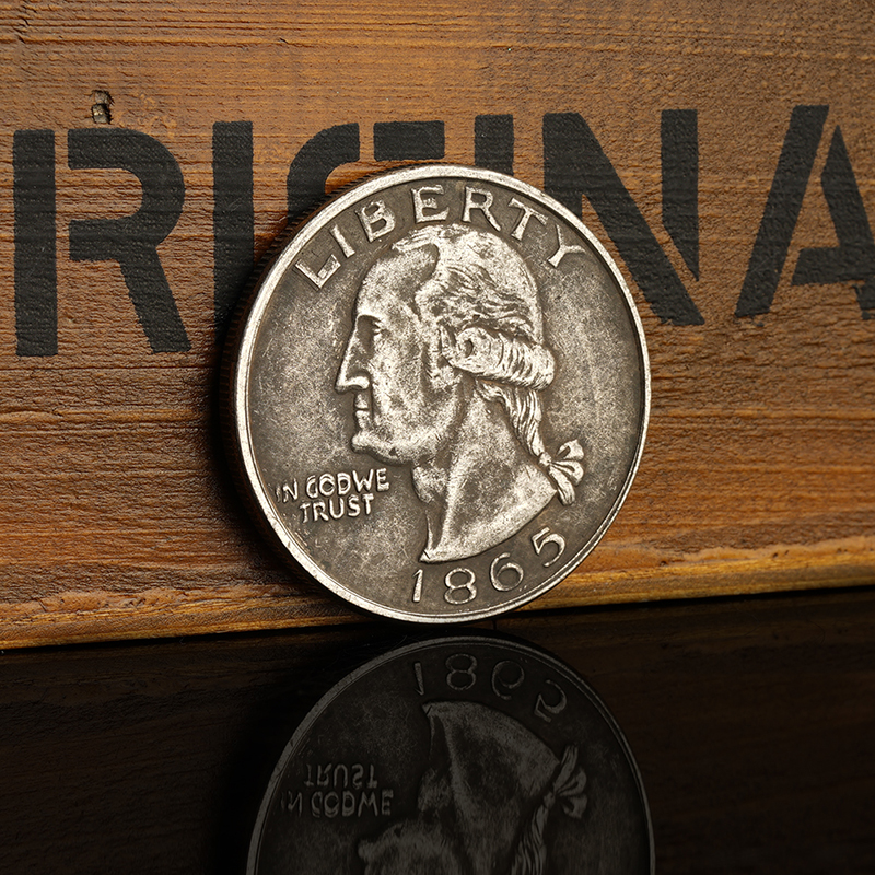 美国1865华盛顿头像仿古创意装饰硬币欧美旅游复古摆件工艺品玩具