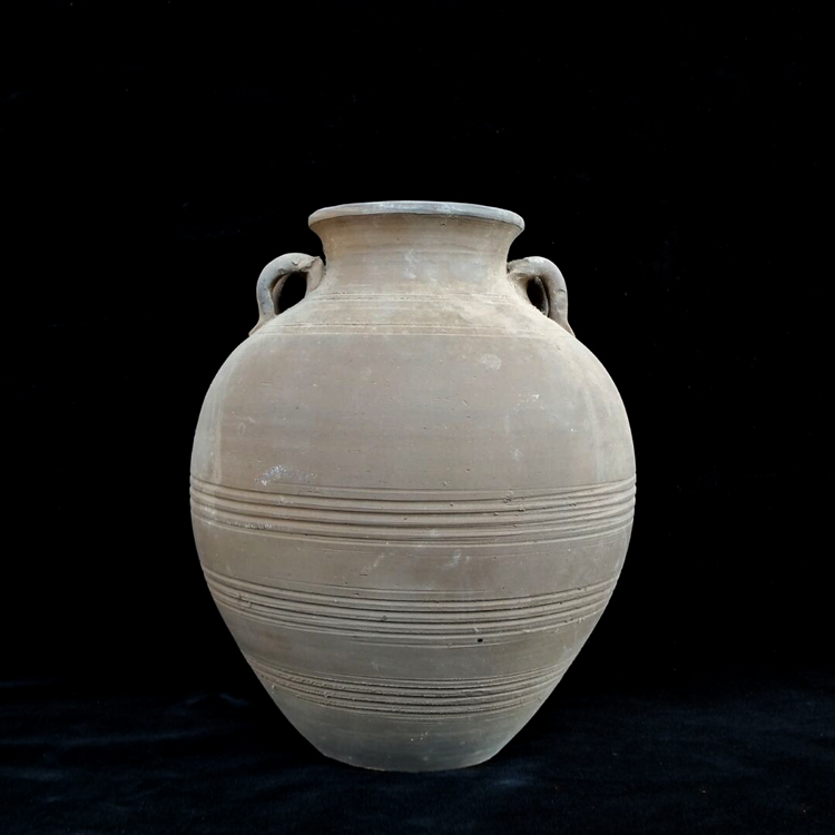仿古陶器 汉代陶罐 做旧灰陶摆件 古典中式工艺品 文化古物装饰品