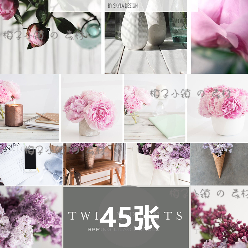 清新文艺唯美花卉花朵摆设海报视频背景高清照片图片设计素材j111