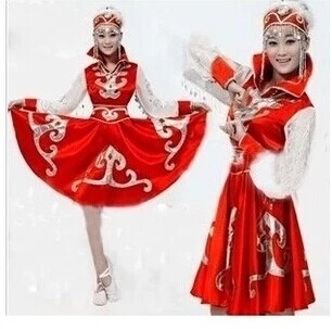 新款蒙古族服装成人女装蒙古舞蹈演出服装表演舞台服少数民族服装