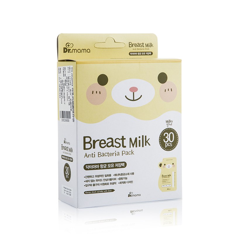 韩国原装进口Dr.mama 母乳抗细菌储存袋 母乳保鲜袋 30枚 4盒包邮