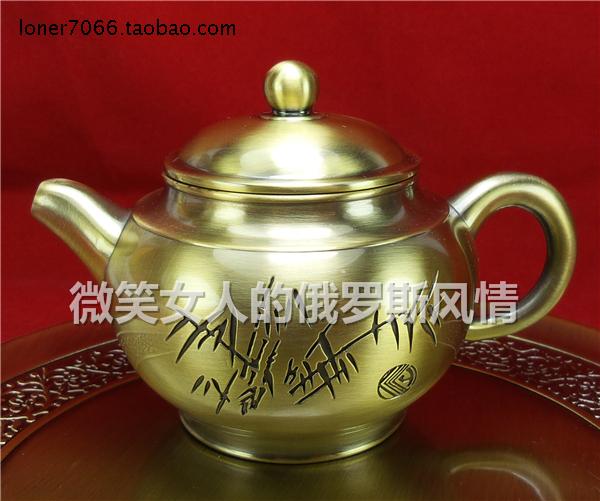 特价R3-0银锡金属酒壶咖啡水茶壶青古铜色竹林子高洁豪华质感优雅