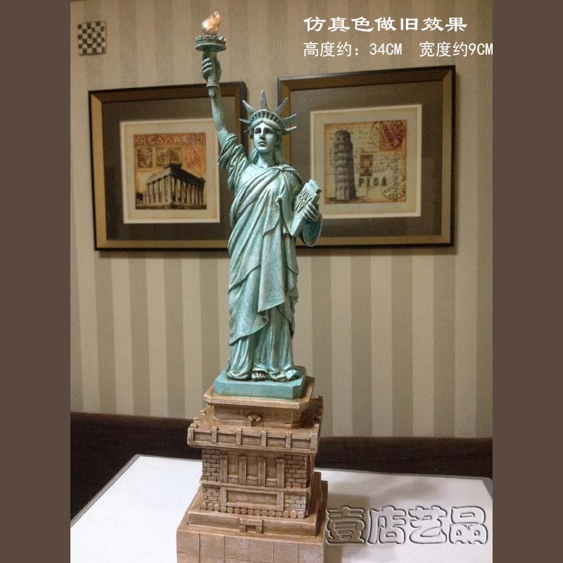 包邮新款大尺寸美国纽约自由女神像雕像摆件生日圣诞礼物旅游纪念