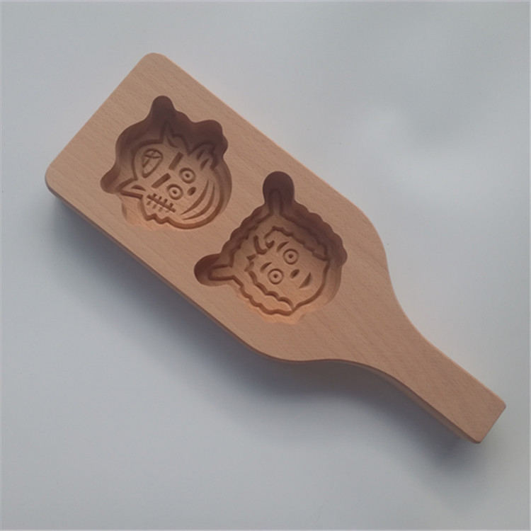 木制月饼馒头糕点南瓜饼印模DIY橡皮泥模具模板模子儿童手工玩具