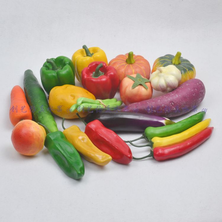 新品仿真蔬菜水果食品模型套装蔬菜拼盘蔬菜道具装饰品静物素描菜
