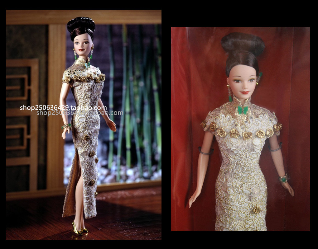 Barbie Golden Qi-Pao 1998 黄金旗袍娃娃 中国风 珍藏版芭比娃娃