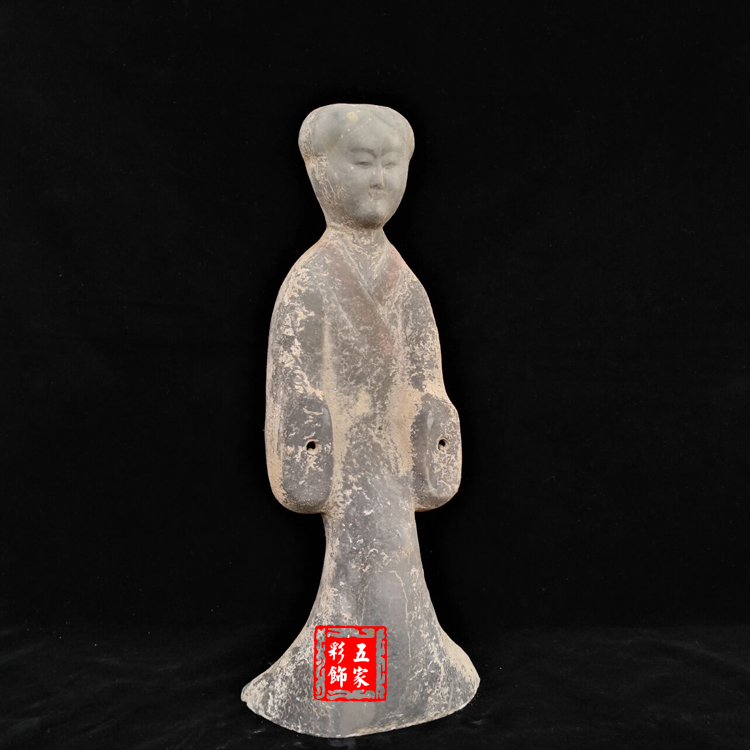 仿古陶器 汉代陶俑 古典中式摆件 陶土工艺品 家居饰品 纯手工