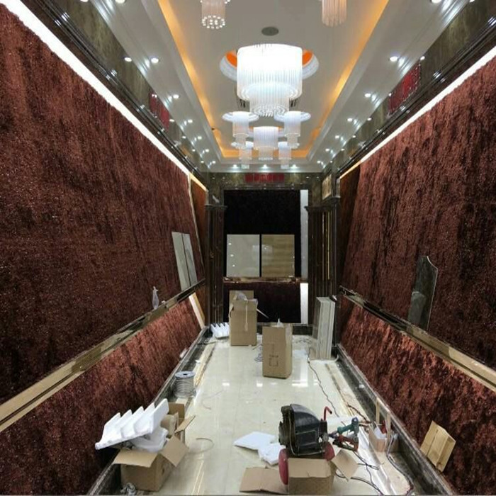 加密韩国丝地毯亮丝展厅满铺现代客厅装修瓷砖店背景美逢装饰地毯