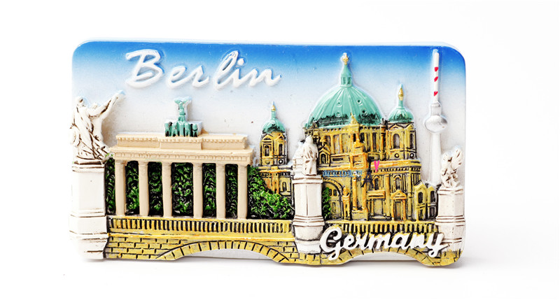 世界旅游纪念冰箱贴 德国 柏林 勃兰登堡门 柏林大教堂 BERLIN