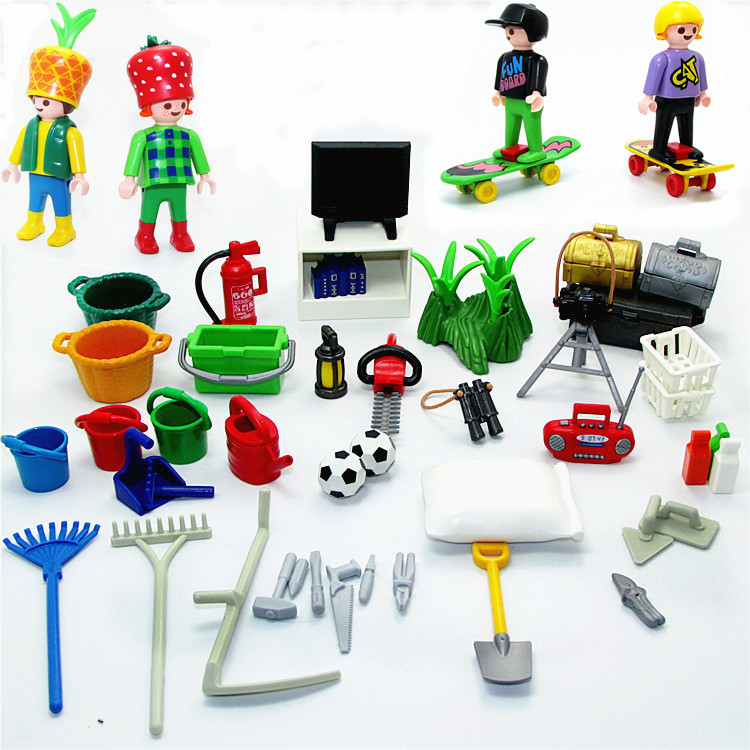 德国Playmobil百乐宝 摩比世界摩比人偶公仔 积木人配件 桌子足球