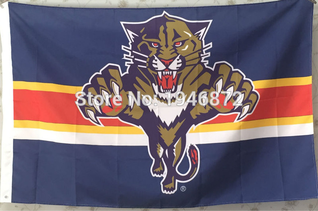外贸佛罗里达美洲豹队球迷旗帜NHL Florida Panthers Flag A02