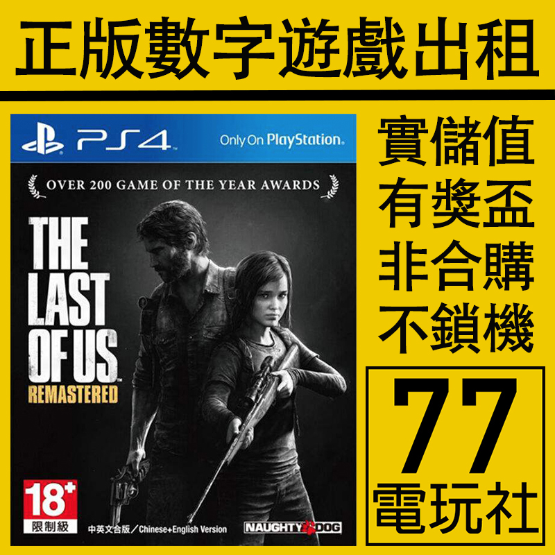 PS5 PS4游戏美国末日1 最后生还者1 美末1数字版下载版出租 中文