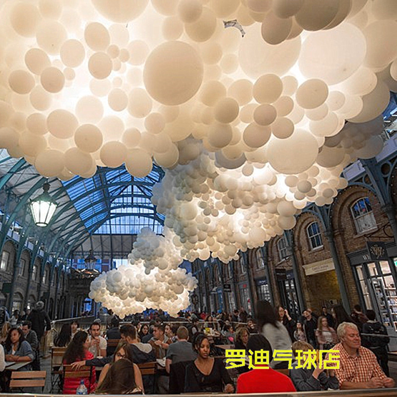 白色气球云海云朵 加厚白云气球 活动婚礼告白酒吧聚会生日拍照