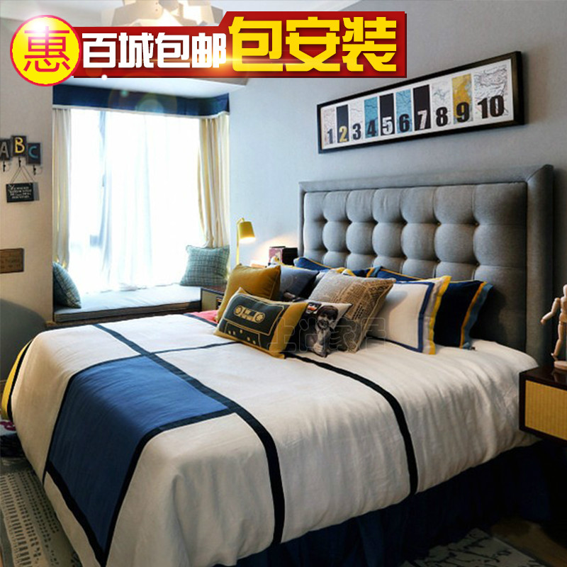 布艺床欧式大双人床小户型单人储物1.8米软包床现代简约婚床主卧
