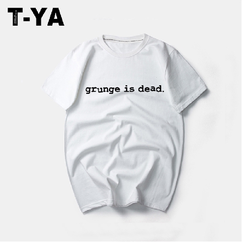 Nirvana 涅槃乐队 grunge is dead 摇滚乐队金属摇滚短袖男女T恤