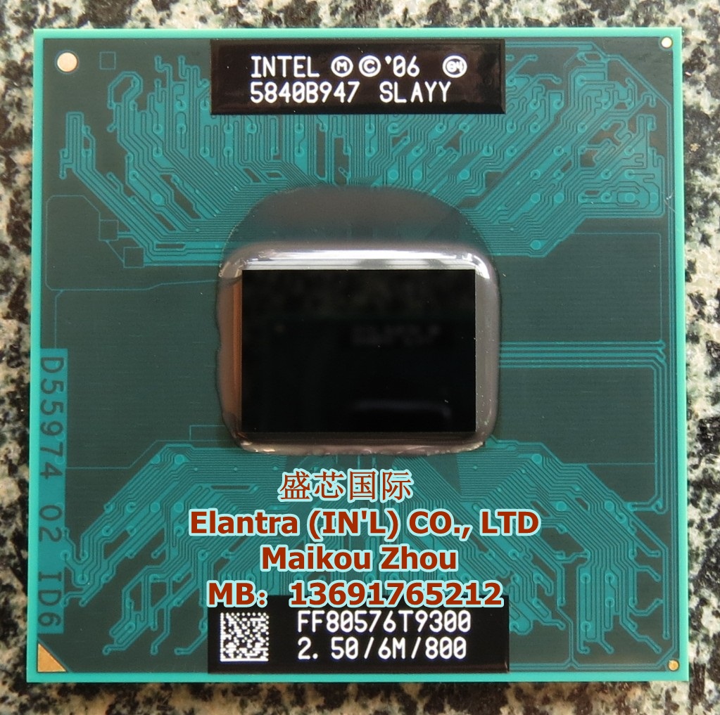 X9000 T8300 T9300 T9500 T8100T7500 T7700 T7800T5850笔记本CPU