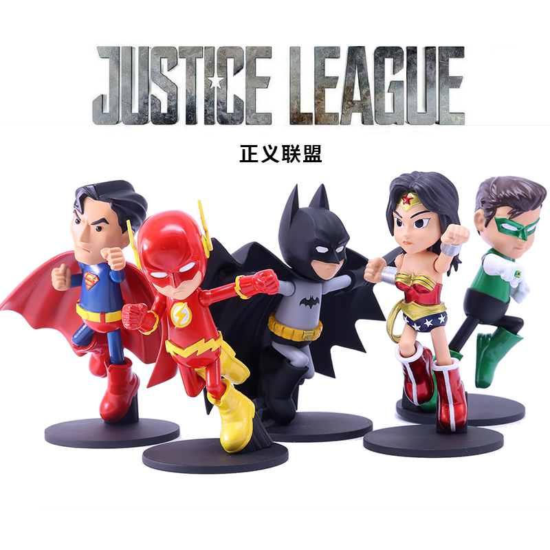 HEROCROSS DC正义联盟超人闪电侠蝙蝠侠神奇女侠公仔可动模型玩具
