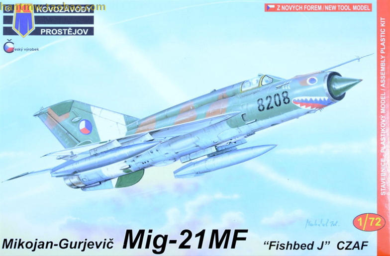 KPM-72084米格21/MiG-21MF战斗机1/72拼装模型4涂装选择