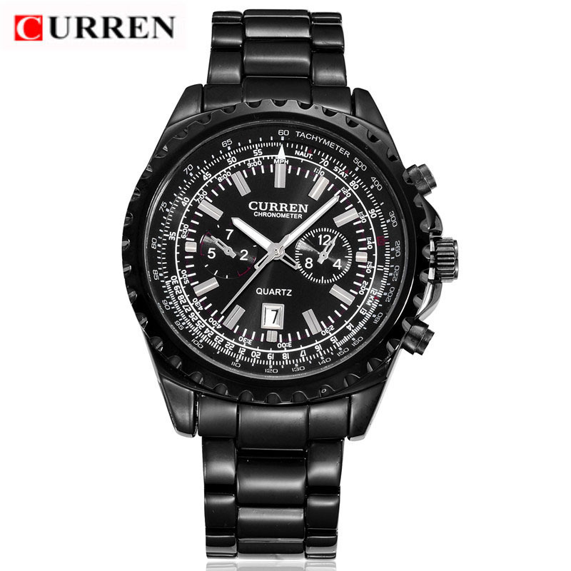 2015新款日本进口机芯curren8053带日历款男士休闲时尚手表