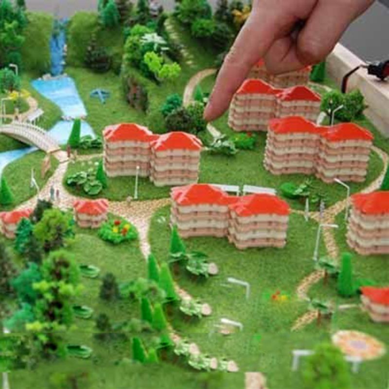 城市梦想区域规划模型建筑模型拼装益智DIY手工培训器材