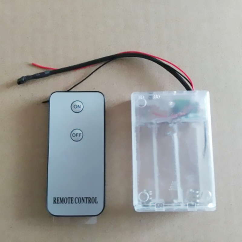 DIY小屋红外遥控电池盒遥控器遥控玩具房子零件LED灯学生学校实验